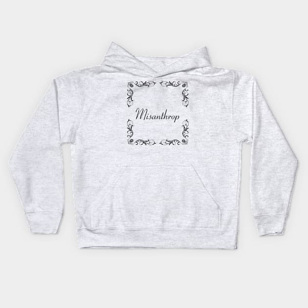 Schnoerkel - Misanthrop Kids Hoodie by OboShirts